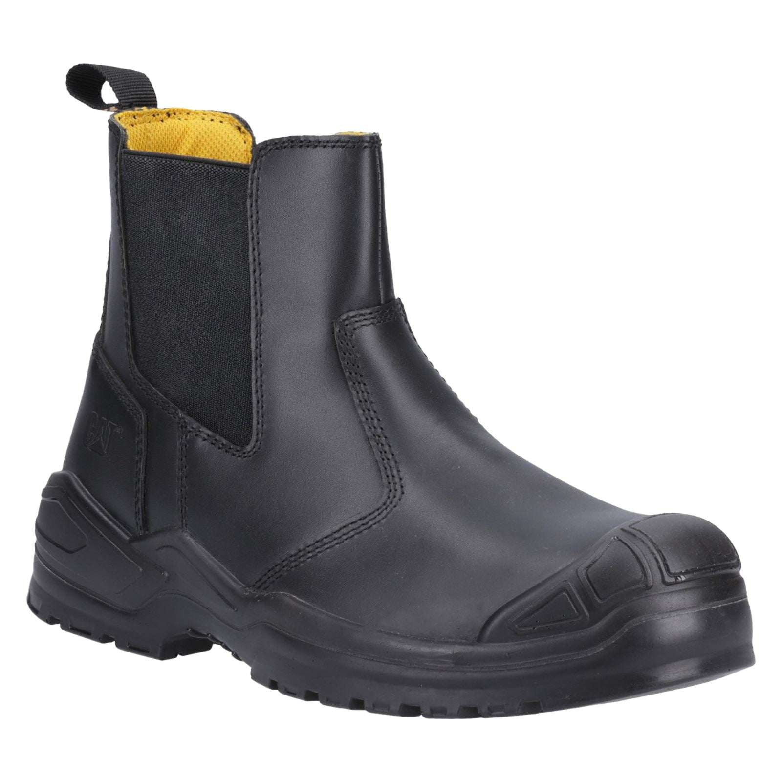 Caterpillar Bottes De Sécurité En Cuir Noir Striver