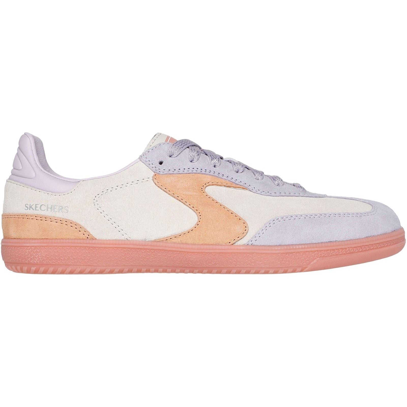 Skechers Hotshot For The Win Baskets En Cuir Pour Femmes Naturelles/Multicolores