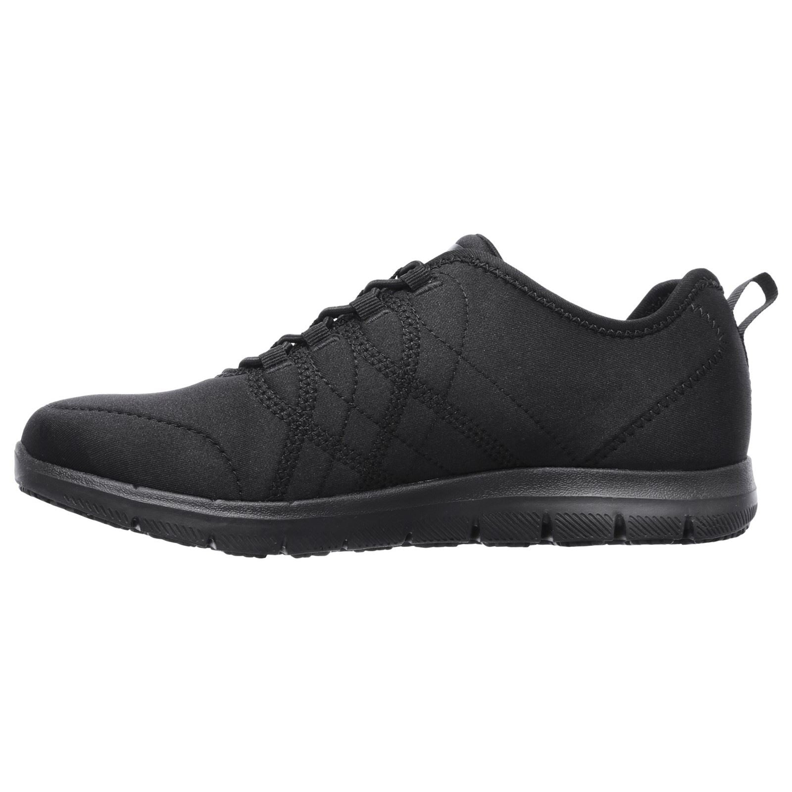 Skechers Workwear Ghenter Srelt Baskets De Sécurité Noires En Polyester Pour Femmes