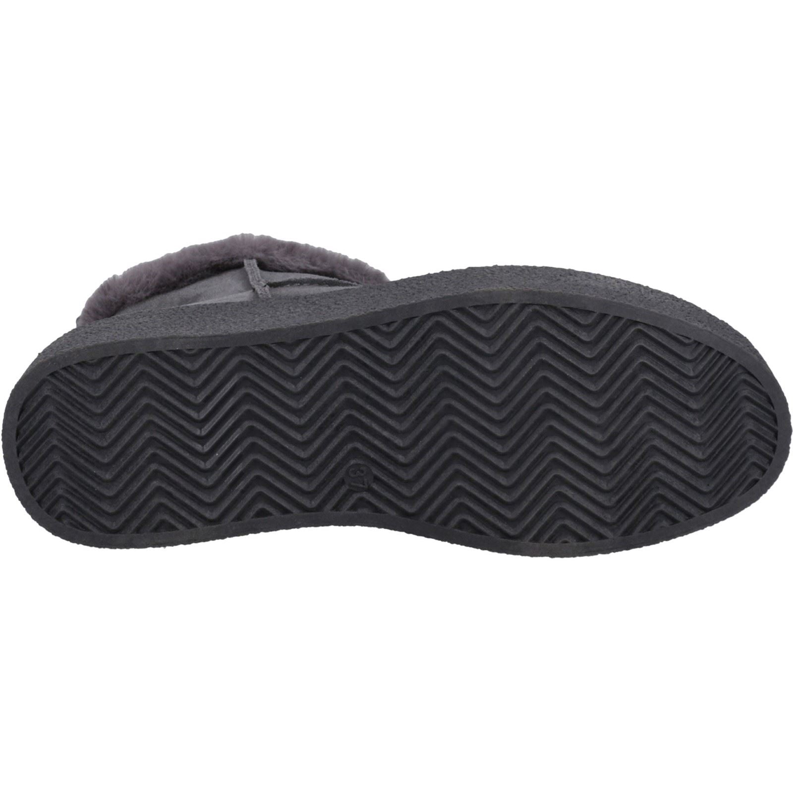 Hush Puppies Becca Bottes D'hiver Pour Femmes En Suède Couleur Anthracite