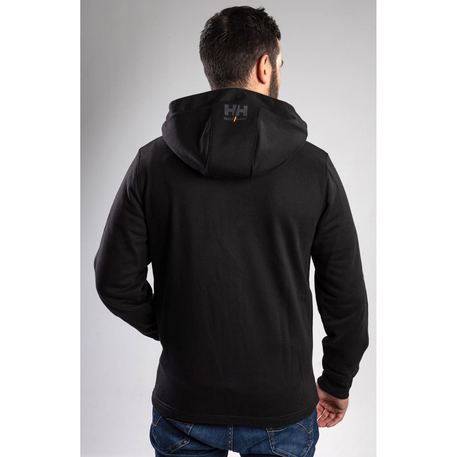 Helly Hansen Workwear Chelsea Evolution Sweatshirt À Capuche Noir En Coton Pour Homme