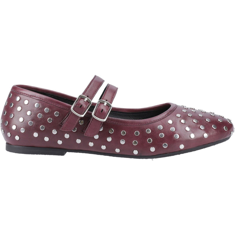 Hush Puppies Nixie Chaussures En Cuir Violet Pour Femme