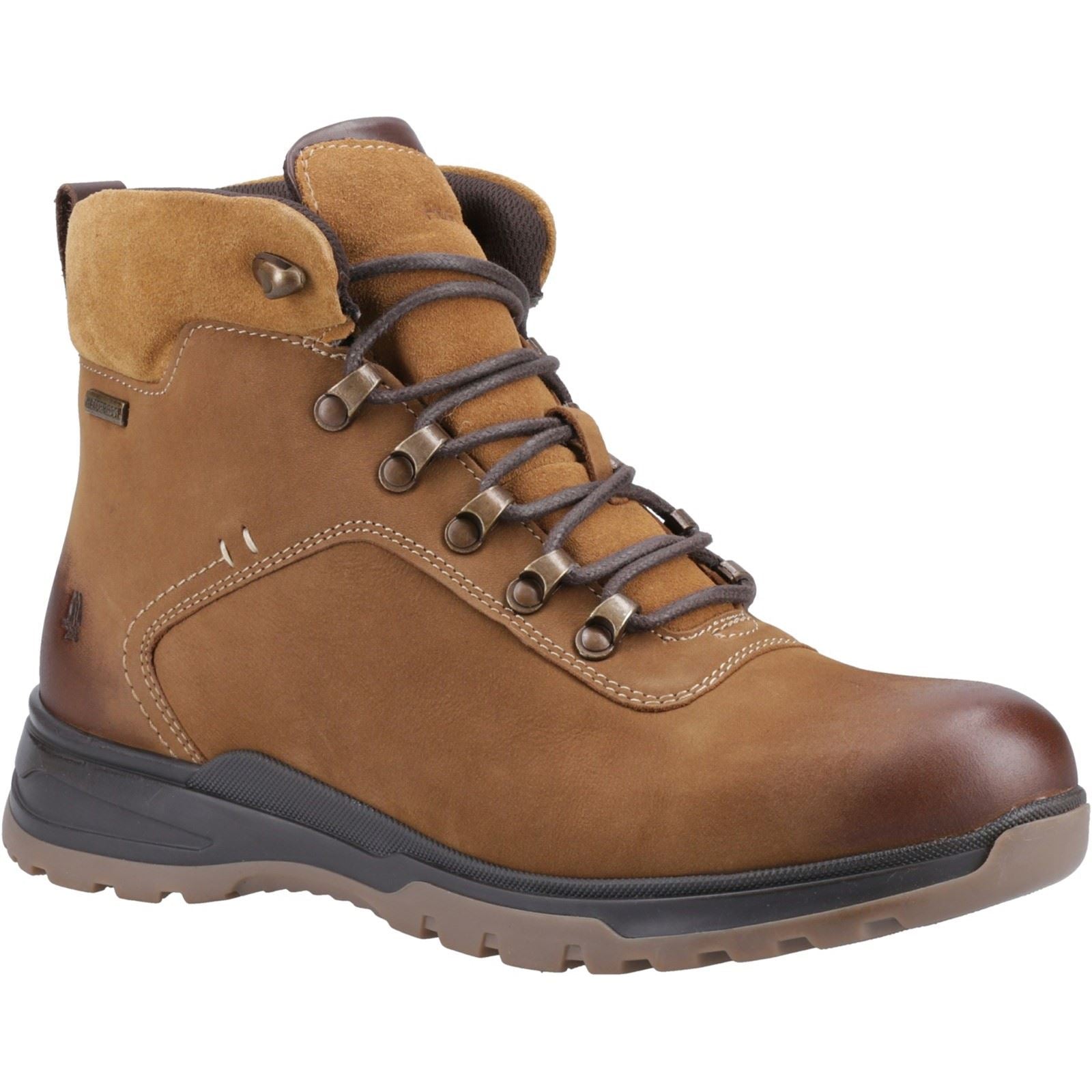 Hush Puppies Paul Bottes En Cuir Pour Homme Marron Clair