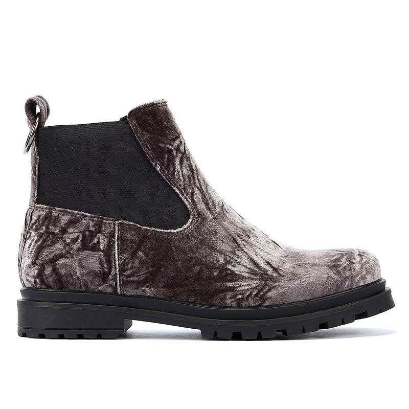Shoe The Bear Bottes Grises En Velours Pour Femmes Akira Chelsea