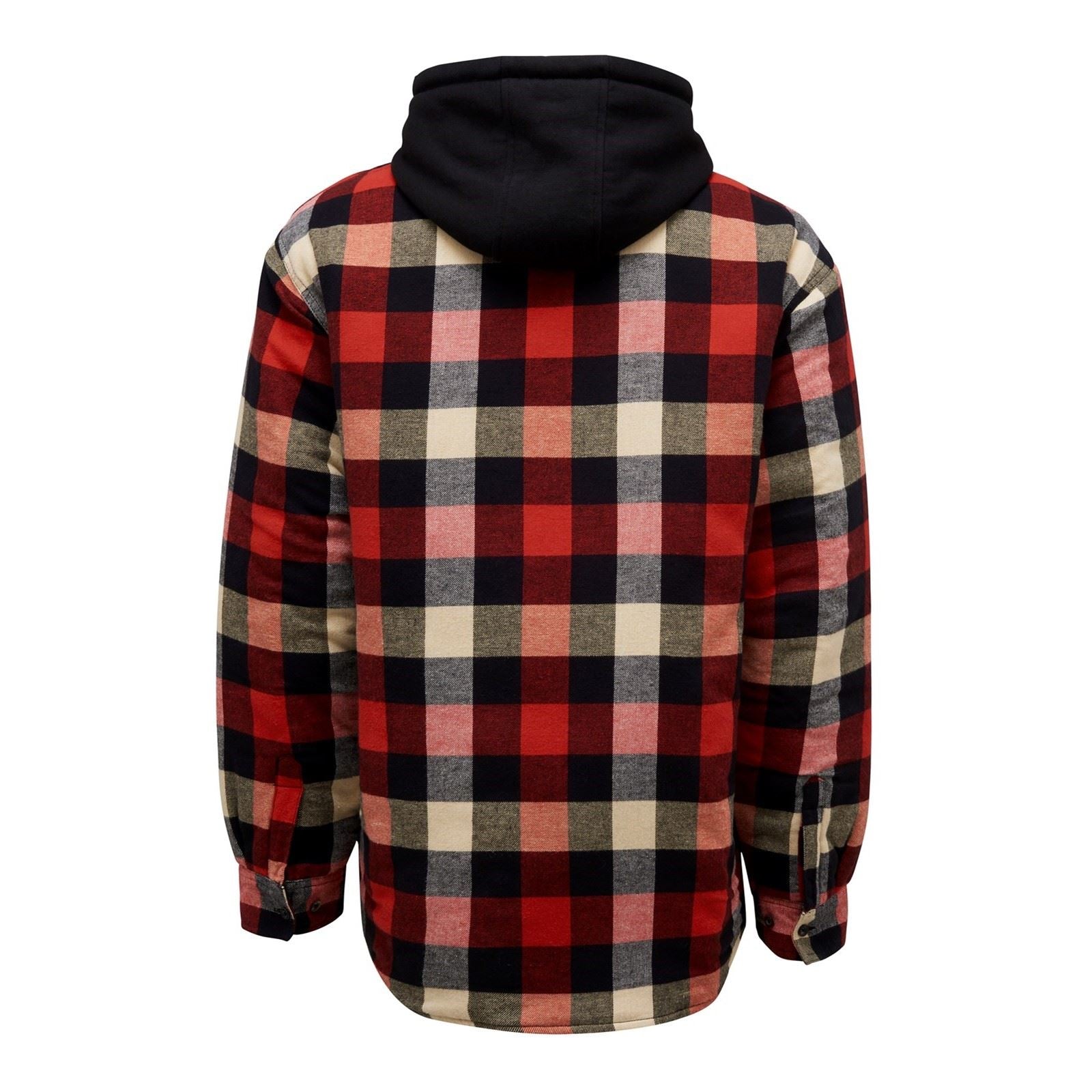 Hard Yakka Quilted Flannel Shacket Veste Chemise Rouge Pour Homme