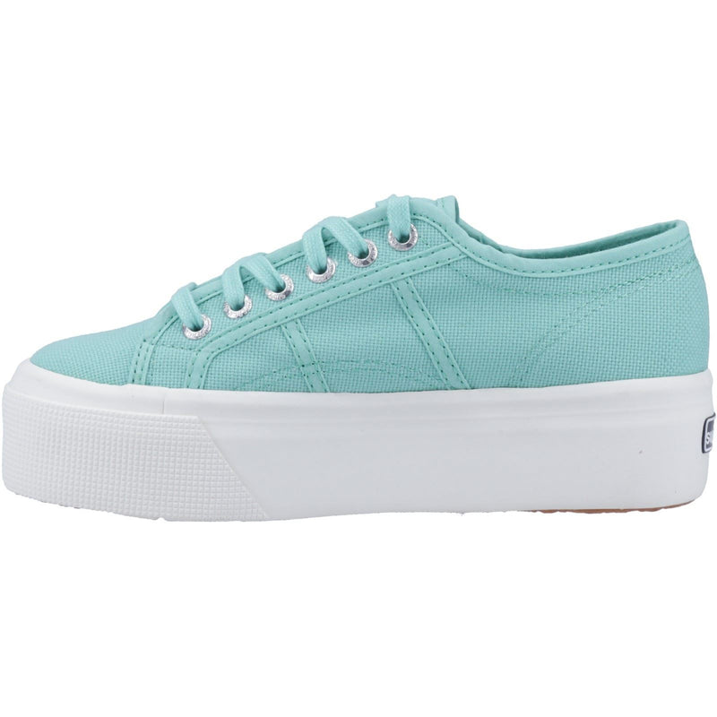 Superga 2790 Linea Up And Down Baskets Aquatiques Pour Femmes En Coton 100% Vert
