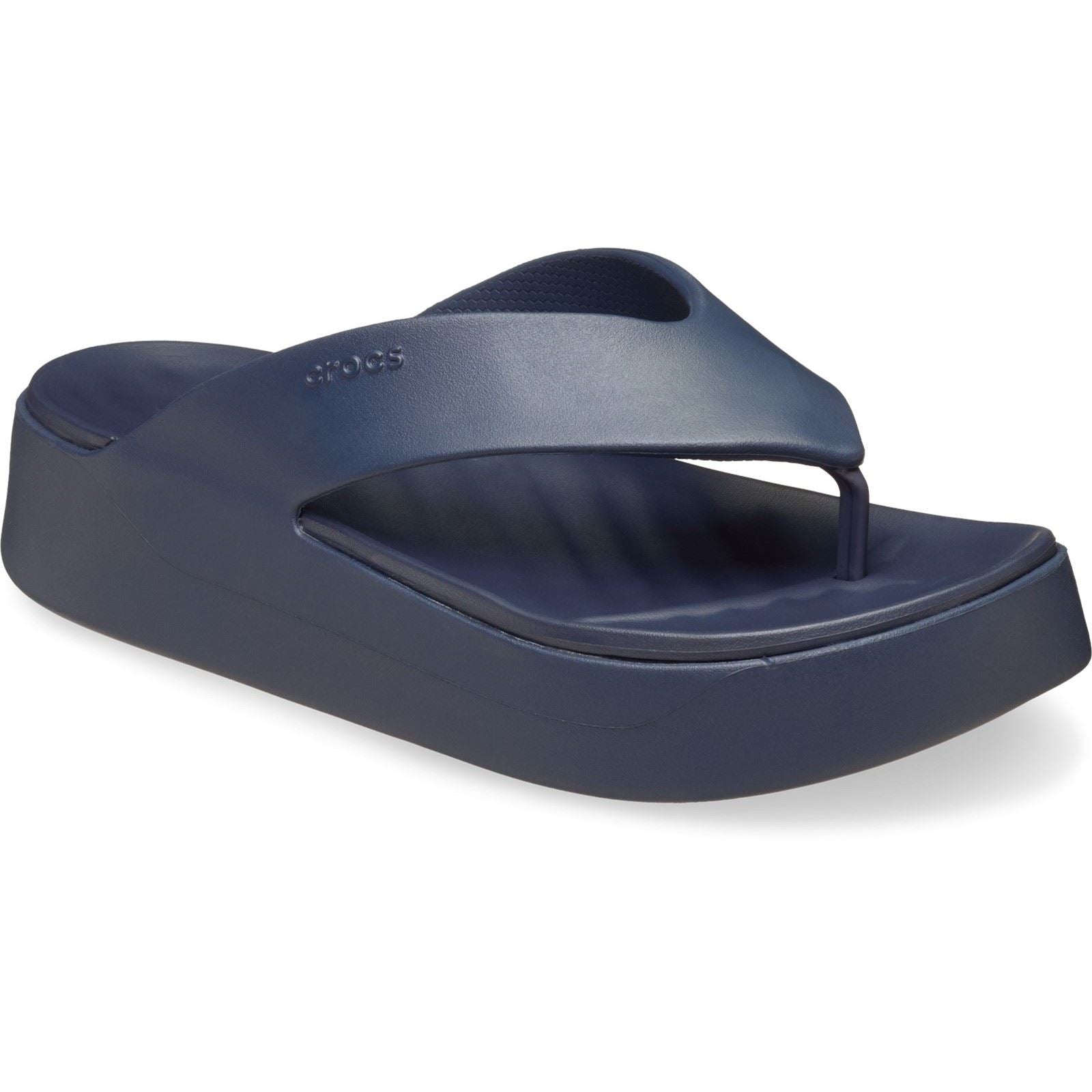 Crocs Getaway Platform Sandales Pour Femmes En Thermoplastique De Couleur Marine