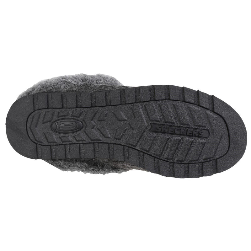 Skechers Keepsakes Ice Angel Chaussons Pour Femmes En Synthétique Gris Anthracite