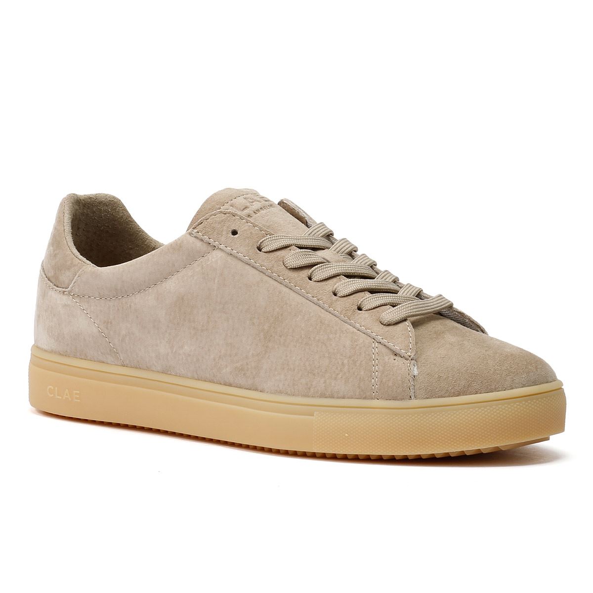 Clae Bradley Baskets Beige En Daim Pour Homme