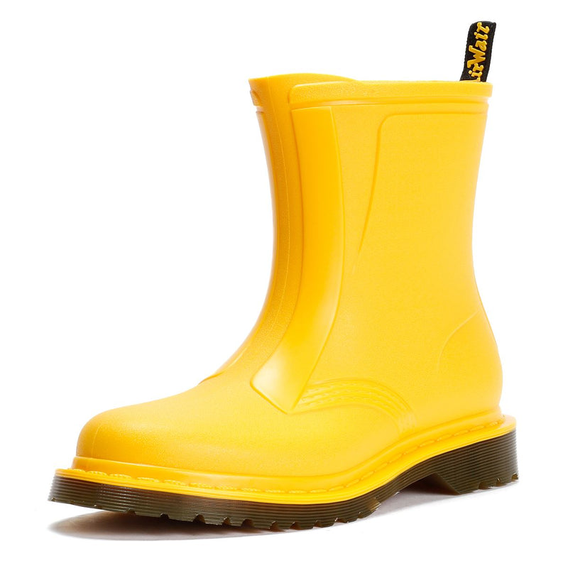 Dr. Martens 1460 Rain Pull On Bottes En Caoutchouc Jaunes Pour Femmes