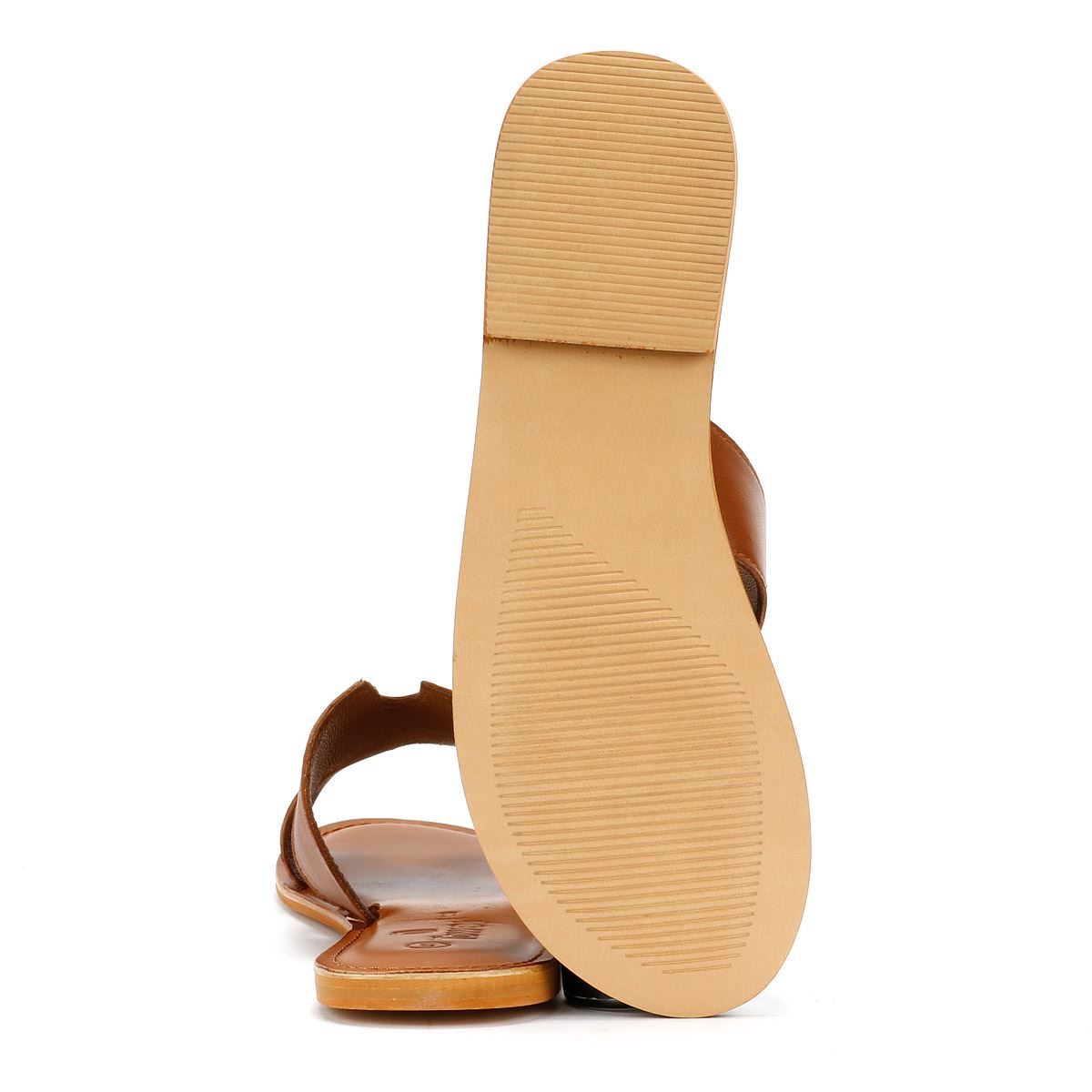Tower London Cut Out Mules En Cuir Pour Femmes Marron