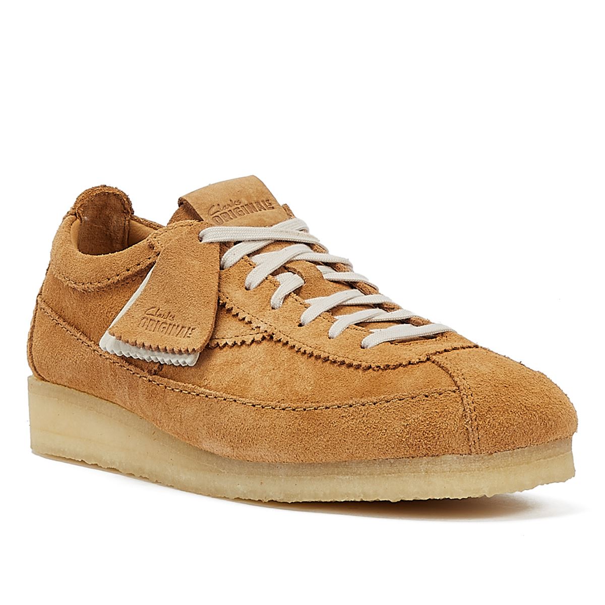 Clarks Originals Wallabee Tor Suede Chaussures À Lacets Marron Pour Hommes