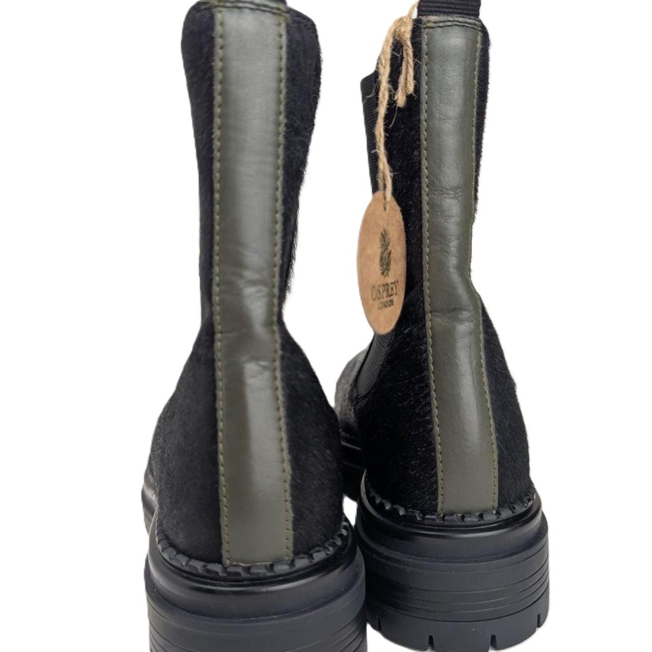 Osprey London The Hampton Chelsea Bottes Noires En Cuir Pour Femmes