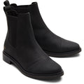 TOMS Charlie Bottes Noires En Cuir Pour Femmes