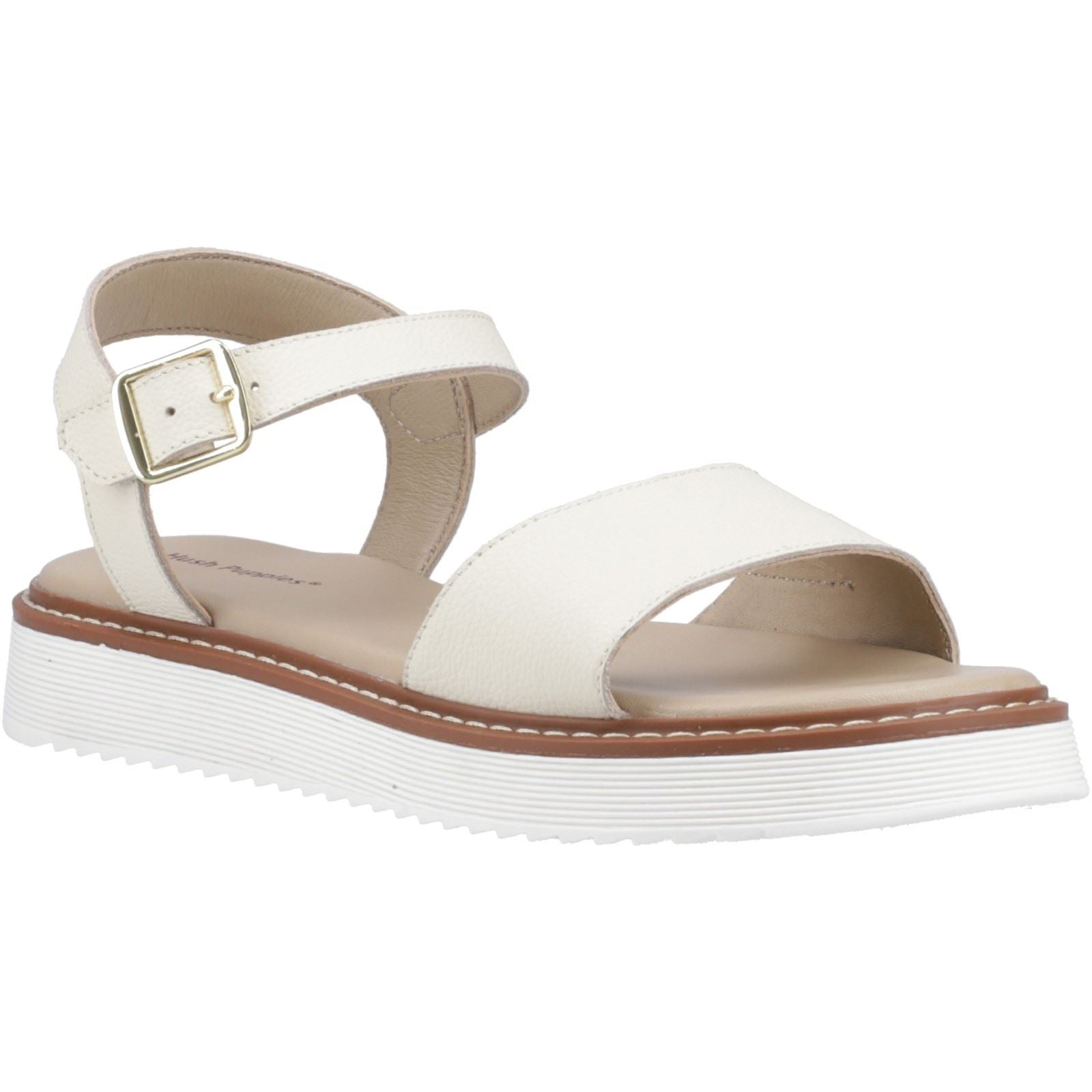 Hush Puppies Cassie Sandales Beige Pour Femme En Nubuck