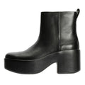 FitFlop Platfforms Heeled Bottes En Cuir Noires Pour Femmes