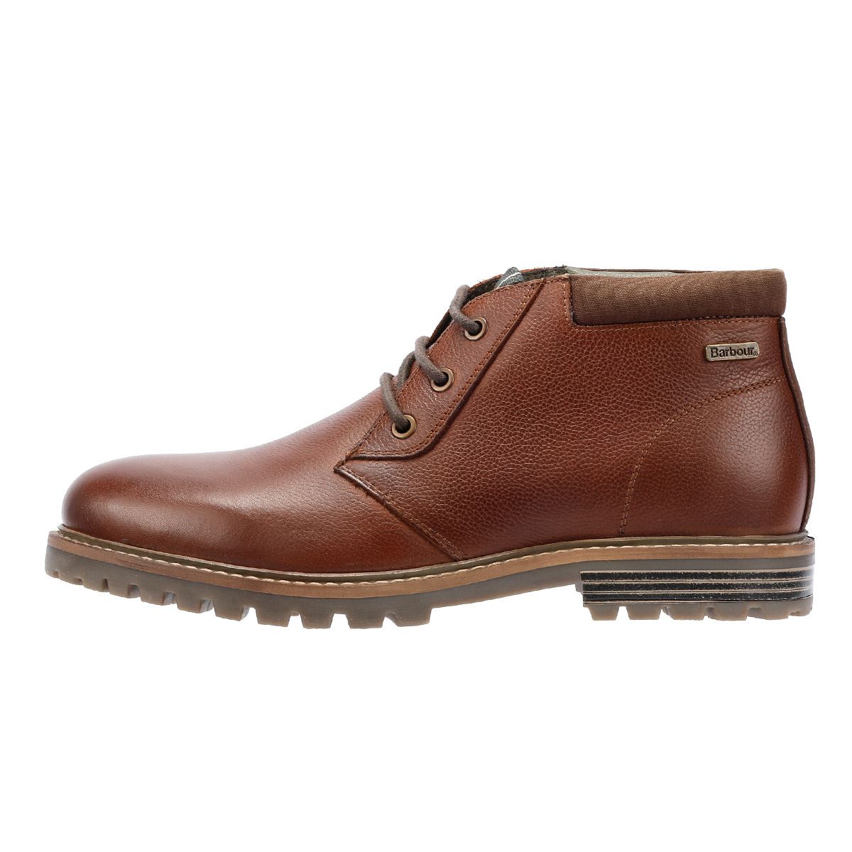 Barbour Boulder Bottes Hommes En Cuir Marron
