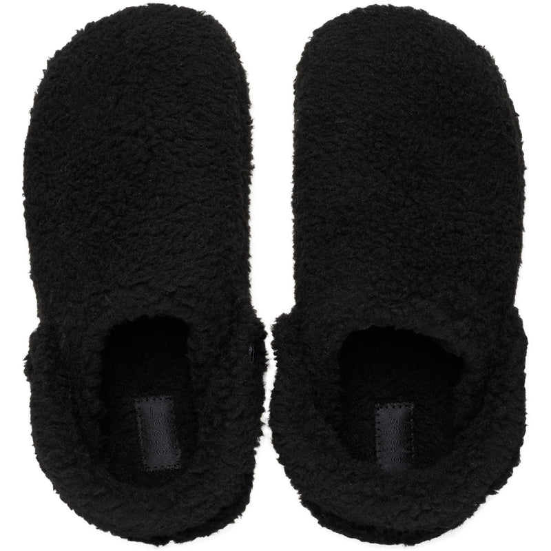 Crocs Classic Cozzzy Slipper Chaussons Noirs Pour Femmes En Polyester