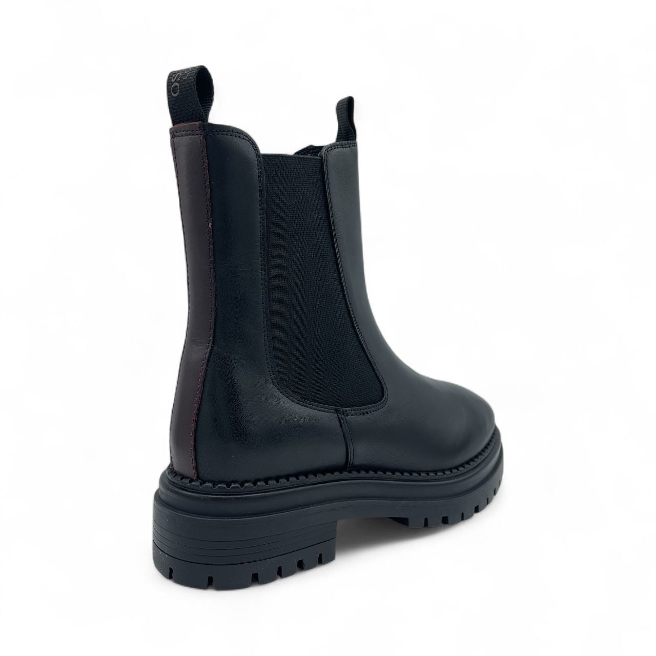 Osprey London The Hampton Chelsea Bottes Noires En Cuir Pour Femmes