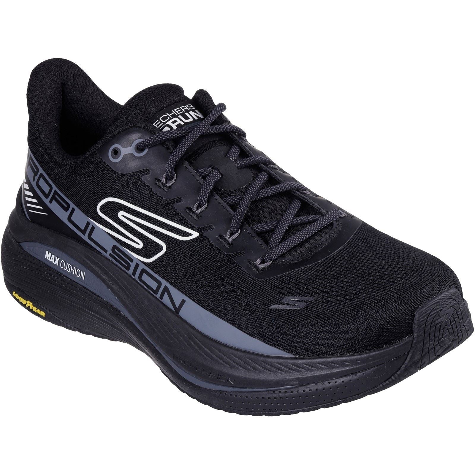 Skechers Performance Max Cushioning Propulsion Chaussures De Sport Noires Pour Hommes