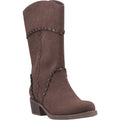 Rocket Dog Rowdy Bottes Mi-mollet À Talons Hauts Pour Femme En Simili Cuir Marron Foncé