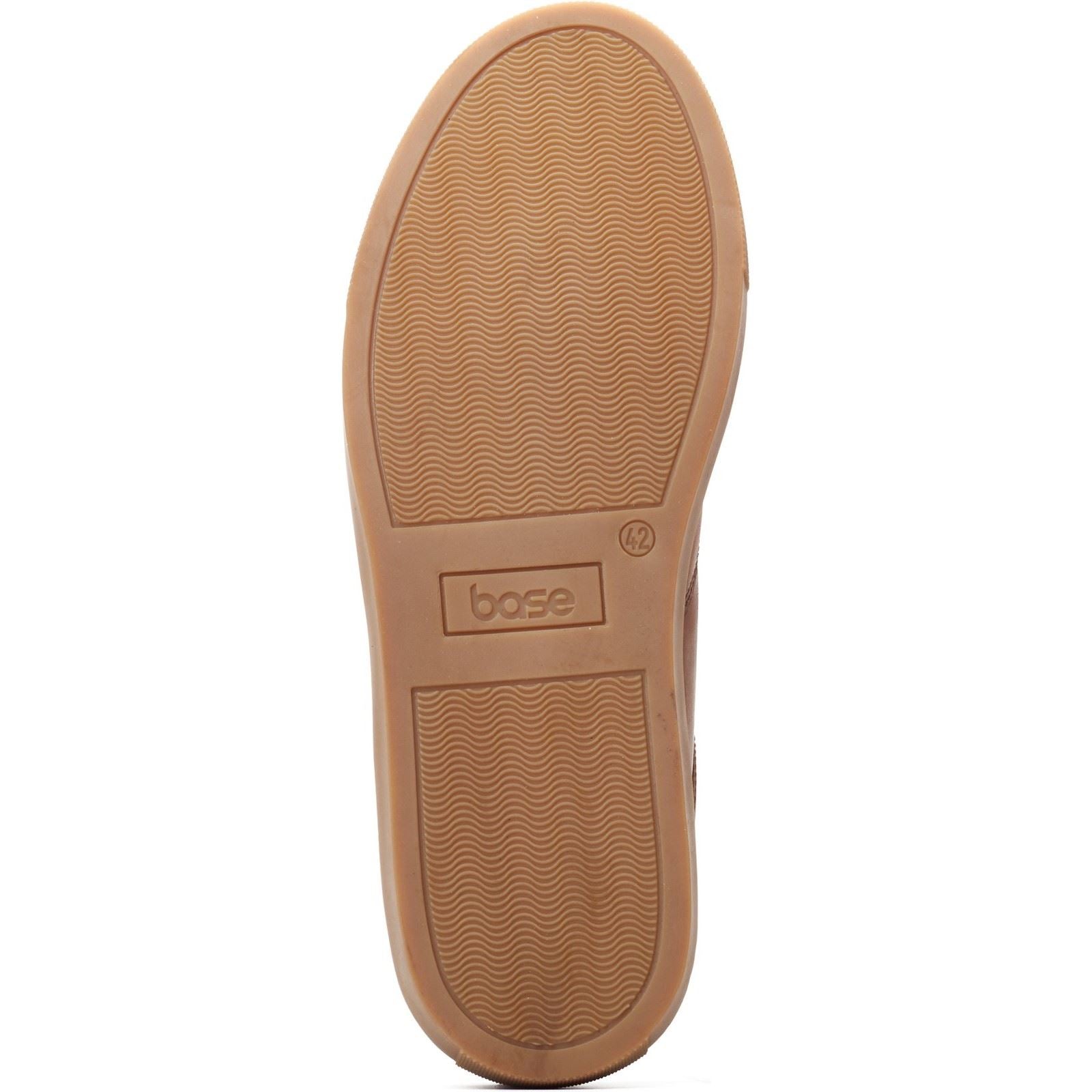 Base London Dalston Chaussons En Cuir Pour Hommes Marron