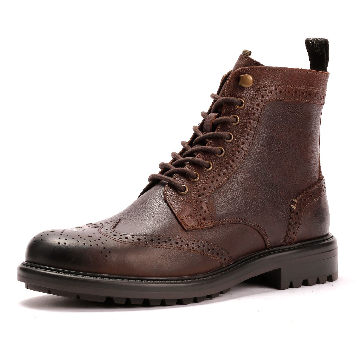 Osprey London The Professor Bottes En Cuir Pour Hommes Marron