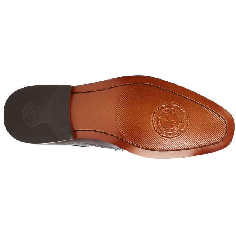 Base London Havisham Chaussures Derby En Cuir Pour Hommes Marron