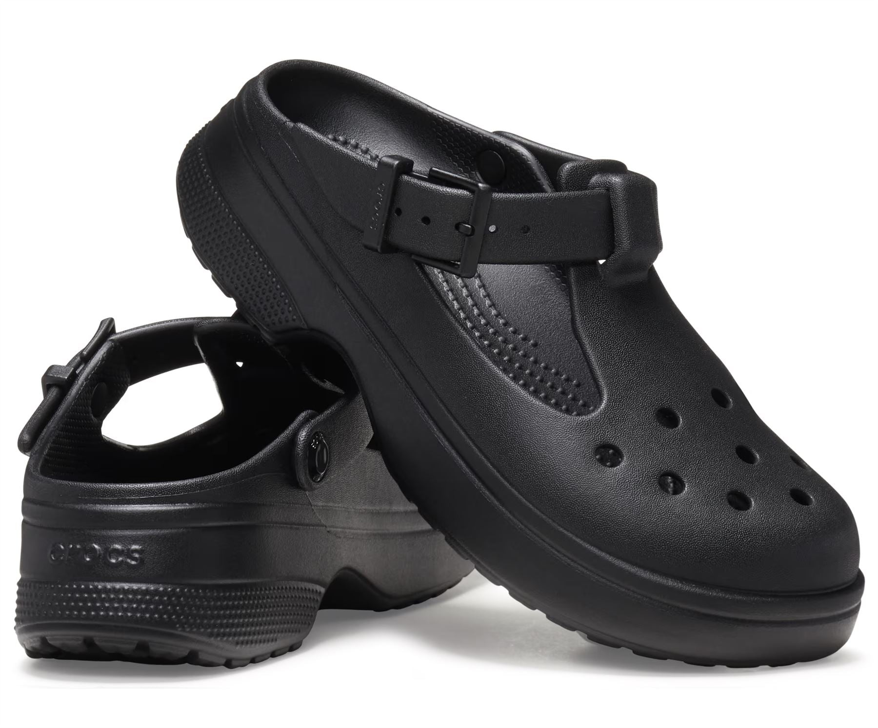 Crocs Classic Mary Jane Chaussures Noires Pour Femmes