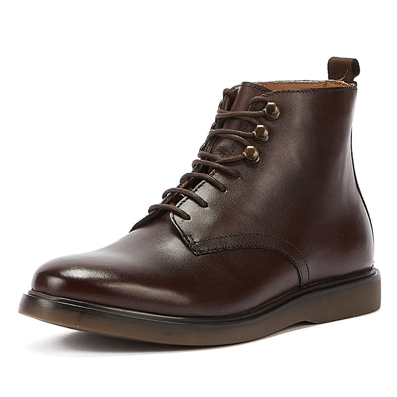 H By Hudson Battle Leather Mens Brown Boot