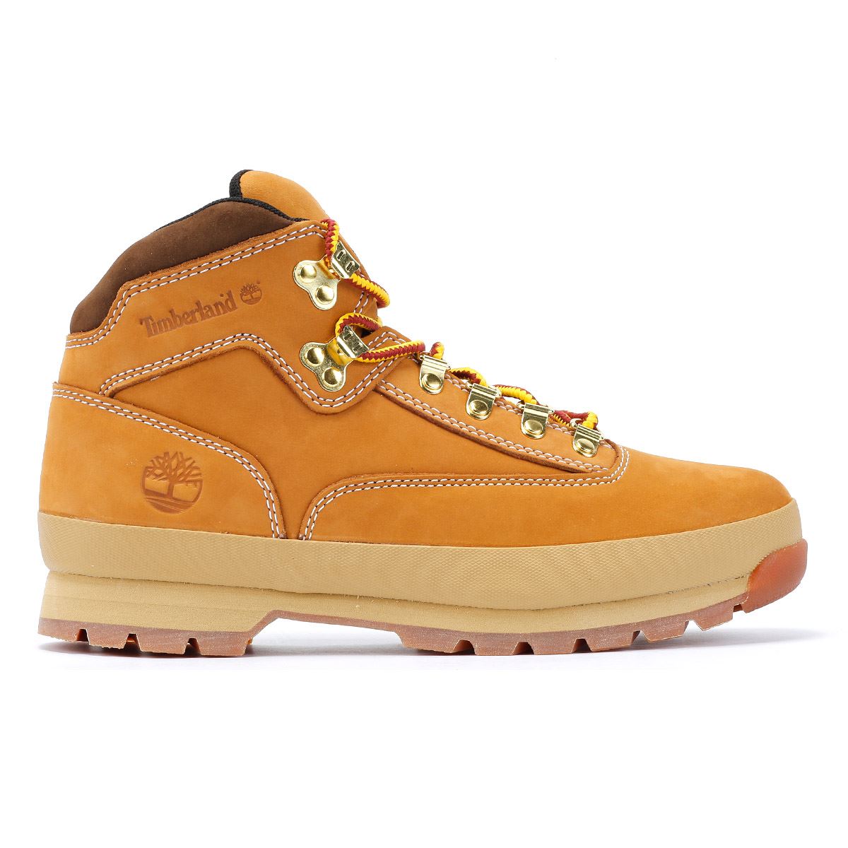 Timberland Euro Hiker Mid Lace Bottes En Cuir Marron Pour Hommes