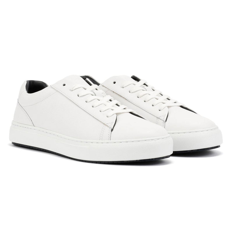 Ben Sherman Ace Cupsole Baskets Blanches En Cuir Pour Hommes