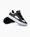Cruyff Kickturn Baskets Grises Pour Hommes En Cuir
