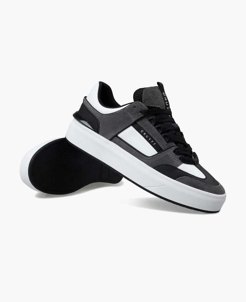 Cruyff Kickturn Baskets Grises Pour Hommes En Cuir