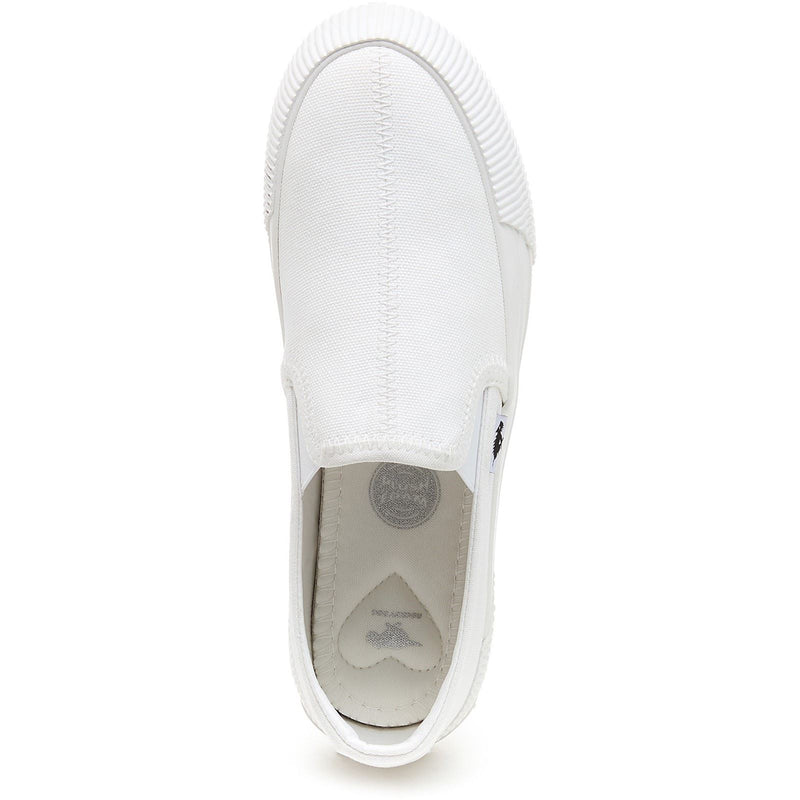 Rocket Dog Cheeryful 12A Chaussures Blanches Pour Femmes En Toile