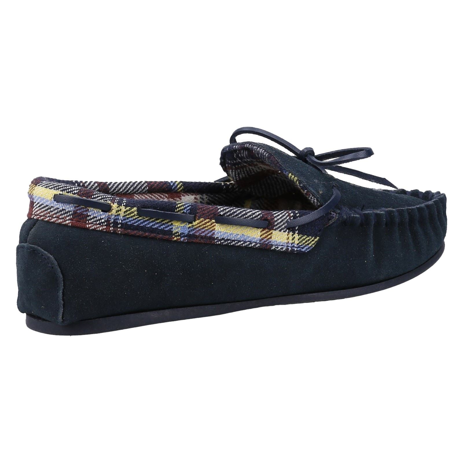 Cotswold Chatsworth Chaussons Pour Femme En Suède Marine