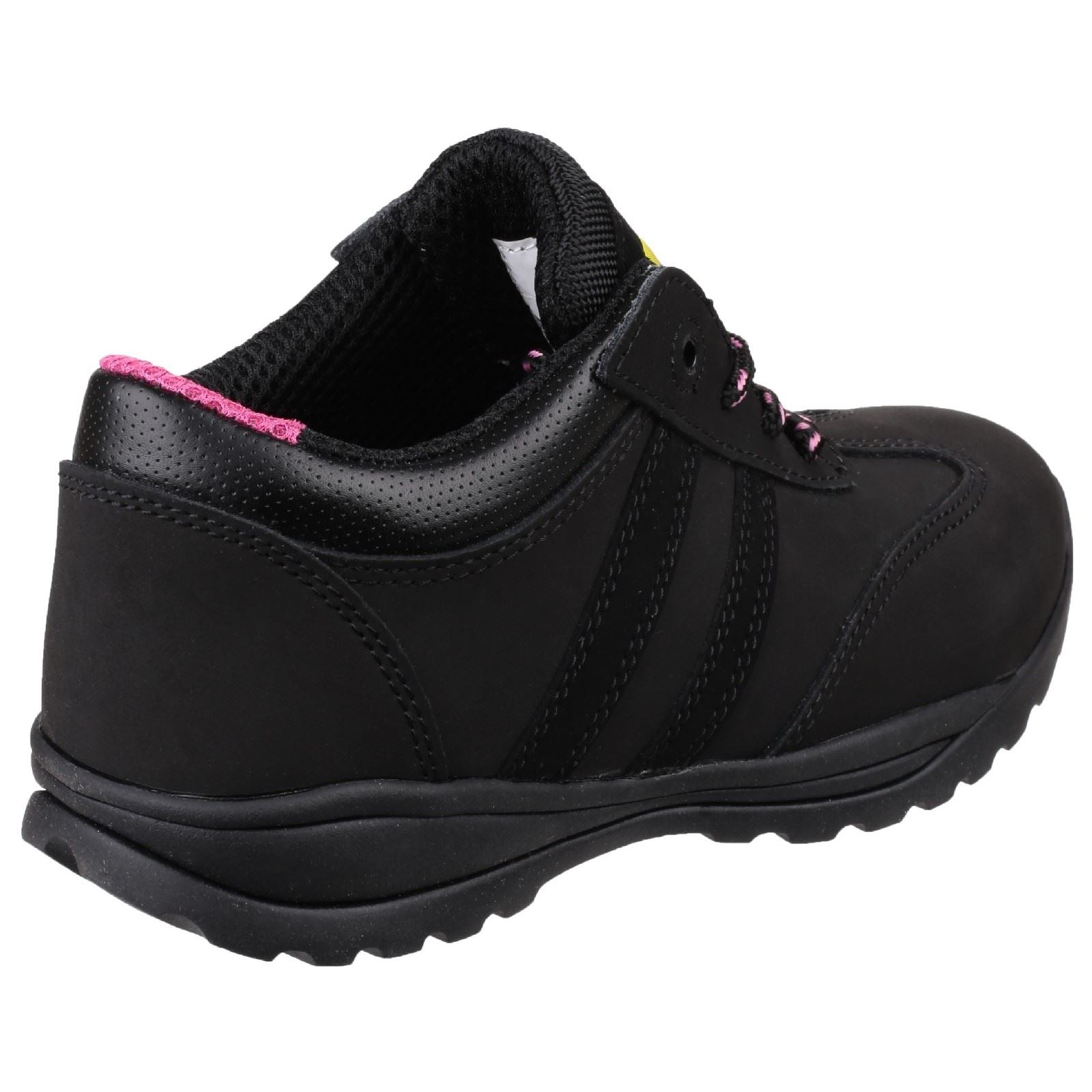 Amblers Safety Chaussures De Sécurité Noires En Cuir Pour Femmes Sophie Fs706
