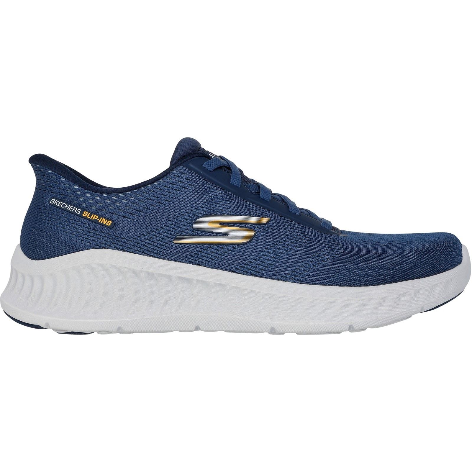 Skechers GO WALK NOW Payton Chaussures De Sport Pour Hommes En Toile Bleu Marine