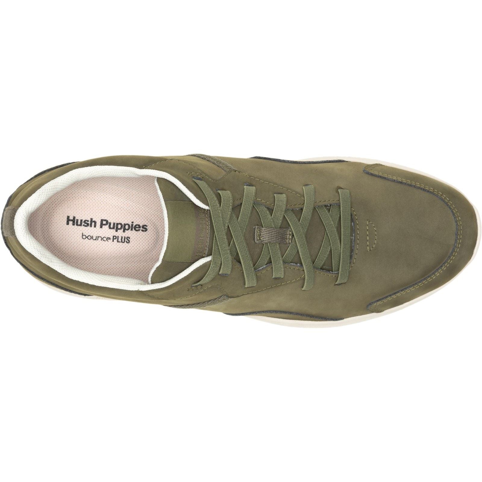 Hush Puppies The Good Baskets En Cuir Pour Homme De Couleur Olive