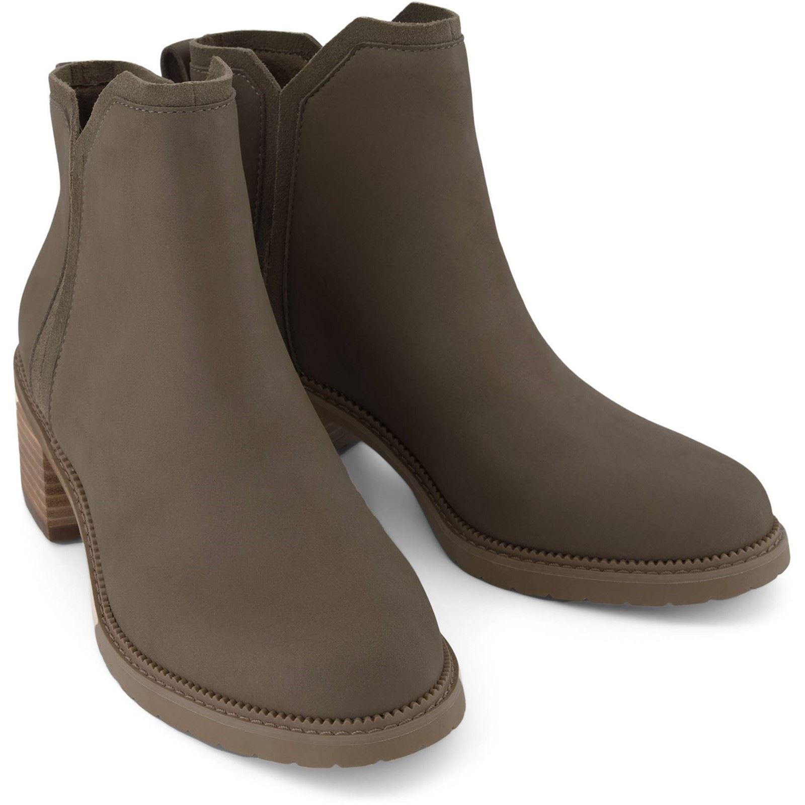 TOMS Hailey Bottines À Talons En Cuir Pour Femmes