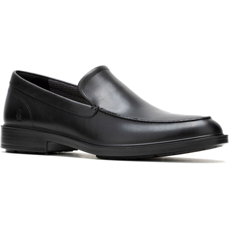 Hush Puppies Banker Chaussures En Cuir Noir À Lacets Pour Hommes