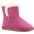 Hush Puppies Ashleigh Chaussons Roses Pour Femmes En Fausse Fourrure