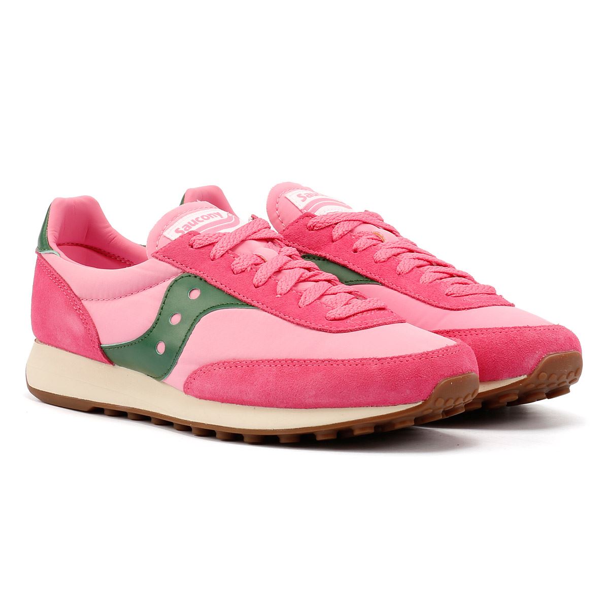 Saucony Trainer 80 Baskets Roses Suède