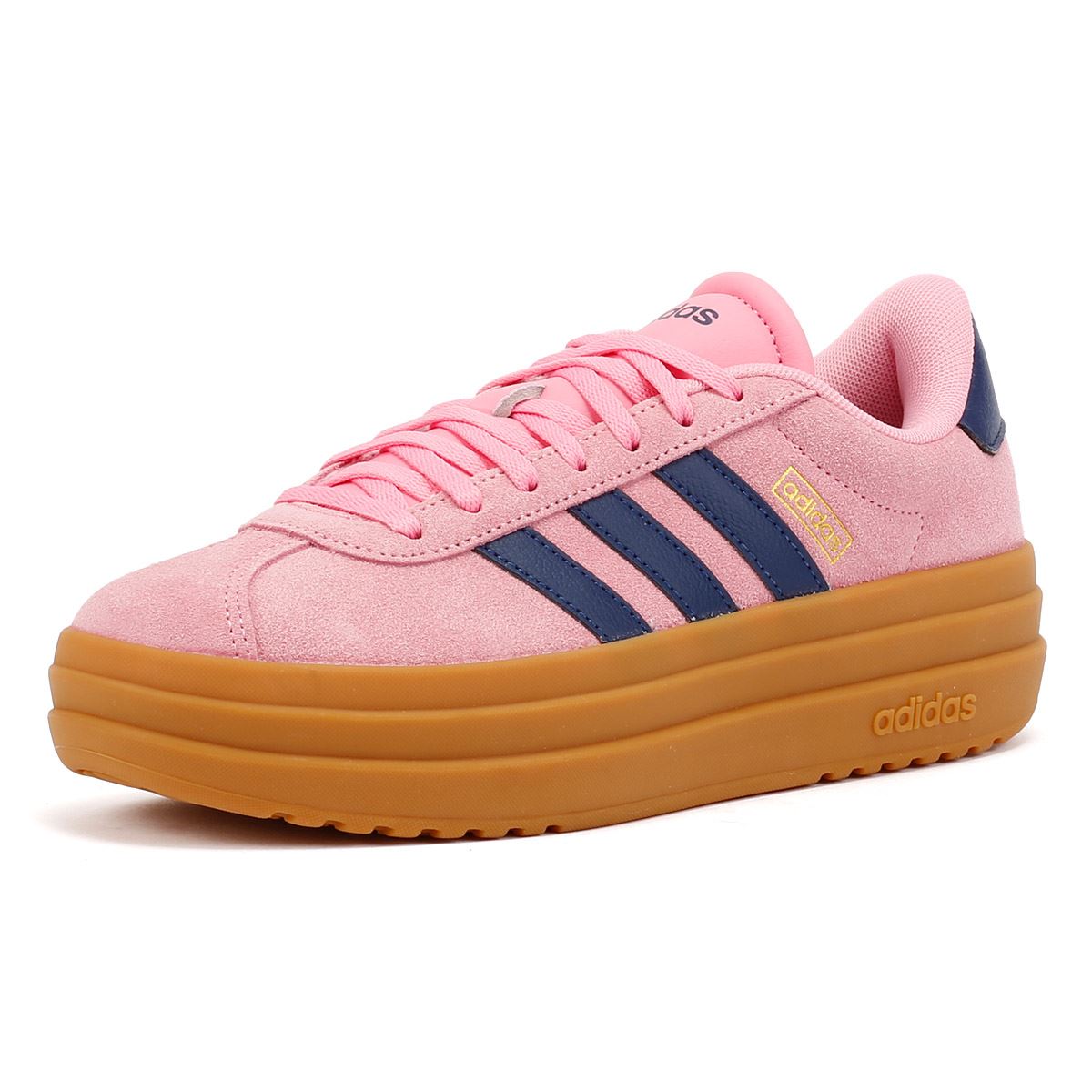 Adidas VL Court Bold Baskets Roses En Cuir Pour Femmes