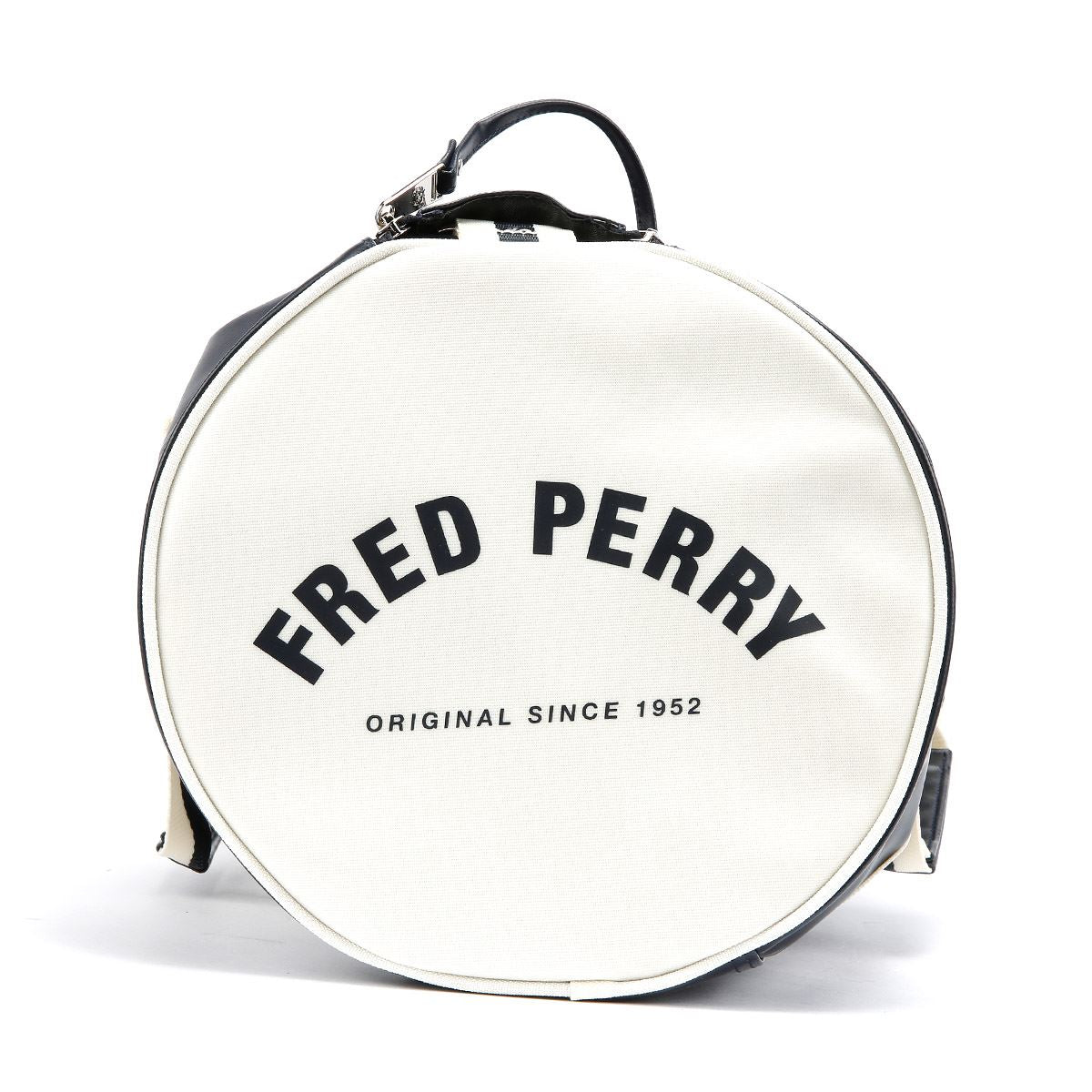Fred Perry Classic Barrel Sac Croisé En Synthétique Marine/Écru