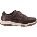 Hush Puppies Fabian Double Strap Mocassins Marron En Cuir Pour Hommes