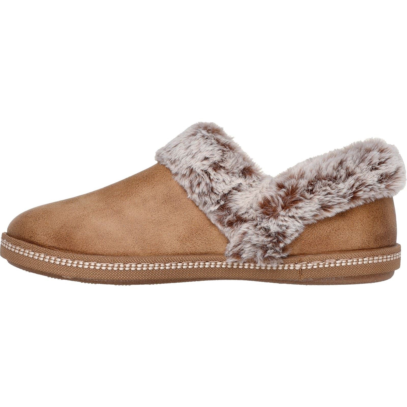 Skechers Cozy Campfire French Toast 2 Chaussons Pour Femmes En Textile Couleur Châtaigne