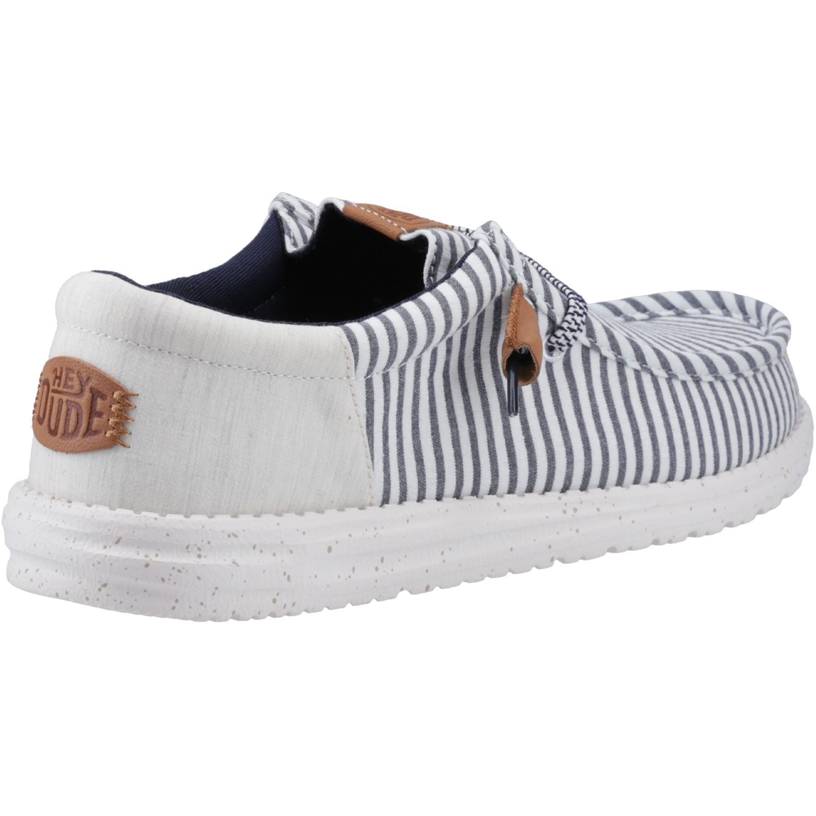 HEYDUDE Wally Funk Nu Prep Chaussures Mocassins En Coton Pour Homme En Bleu Princess/Bois Cendré