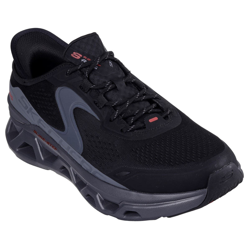 Skechers Glide-Step Altus Baskets Synthétiques Pour Hommes En Noir/Charbon De Bois