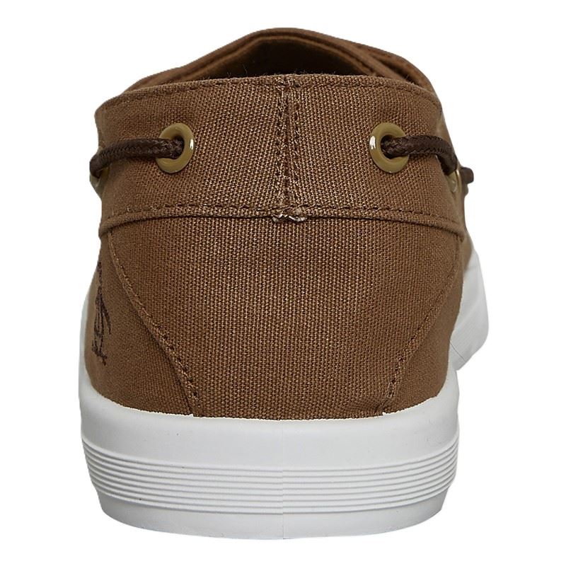 Penguin Sailor Chaussures À Lacets Marron En Toile Pour Hommes